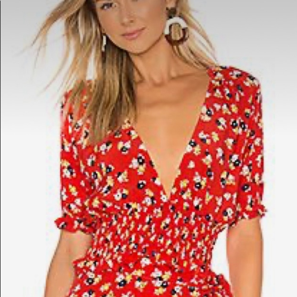 FAITHFULL THE BRAND first light top in red